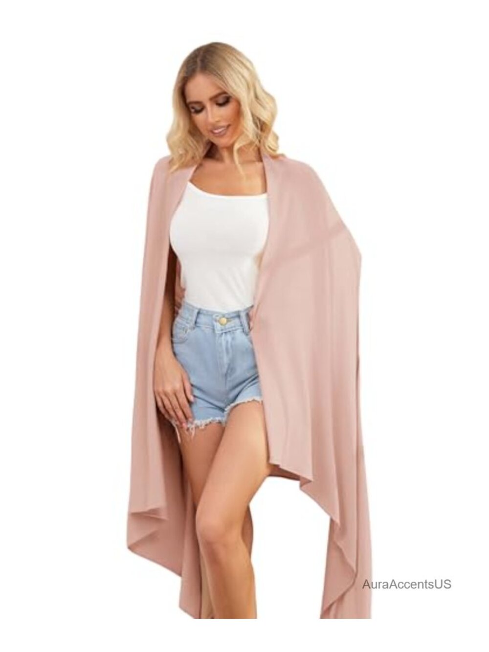 Tencel Cashmere Wrap Shawl Pashmina Travel Blanket UPF 50+